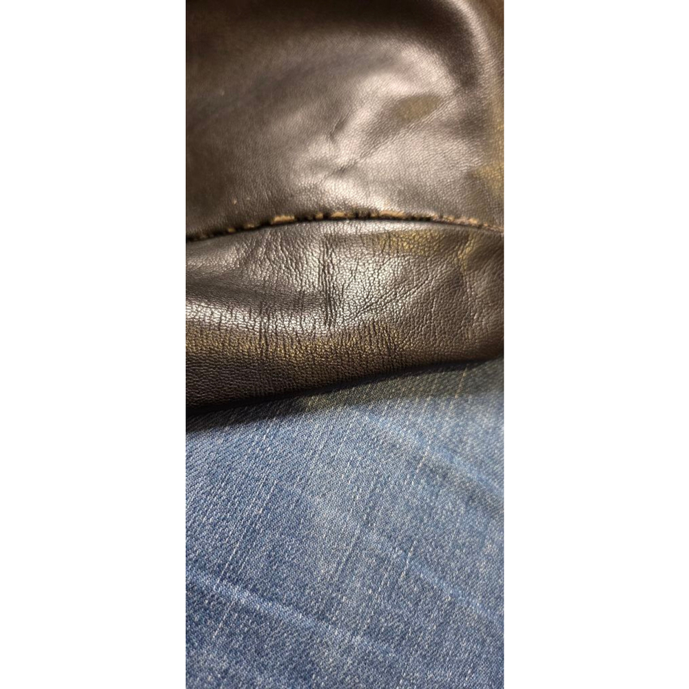 H&M Black Faux Leather Trousers Size 6 - Picture 9 of 10